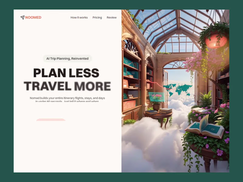 Cover image for AI Travel Planning SaaS Landing
