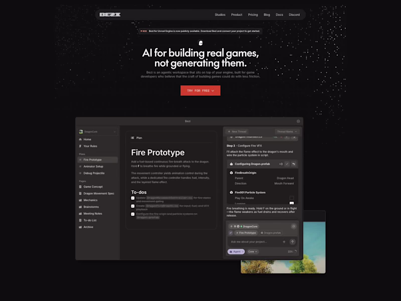 Cover image for Bezi — Interactive Website & Framer Development