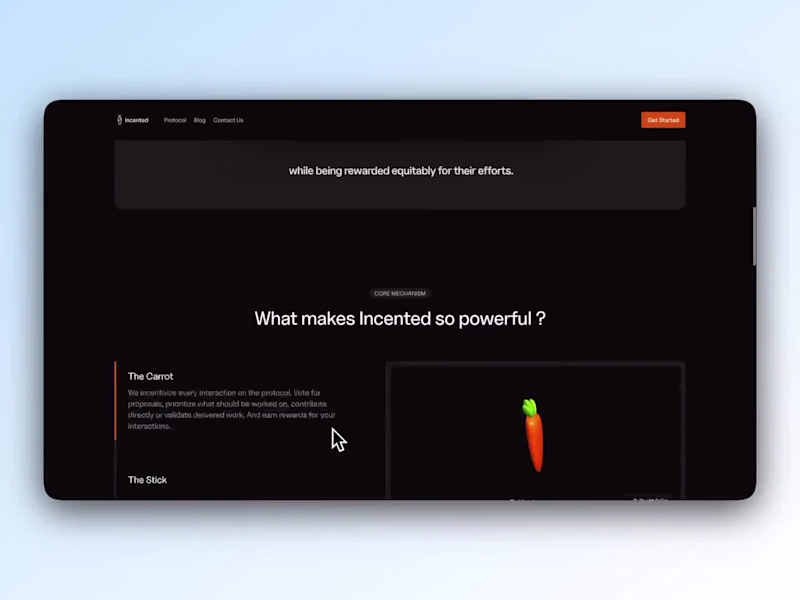 Cover image for Incented (Framer landing page)