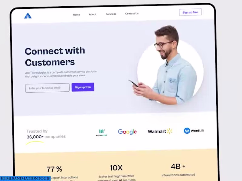 Cover image for Nudges marketing service Website design