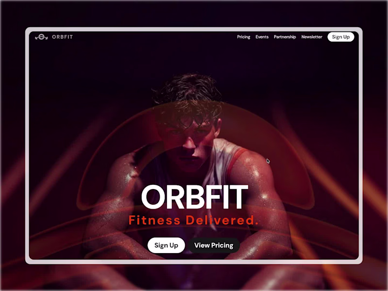 Cover image for Fitness Brand Landing Page Design