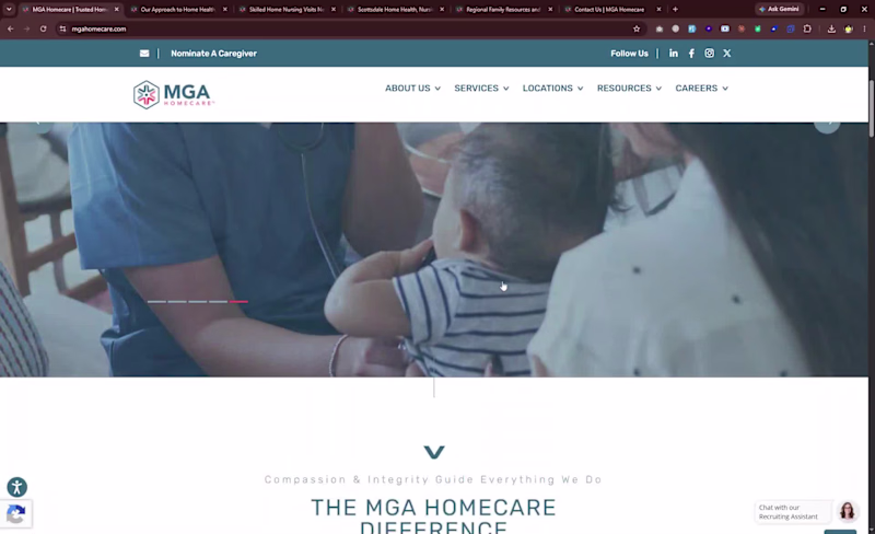 Cover image for MGA Homecare Website
I worked on