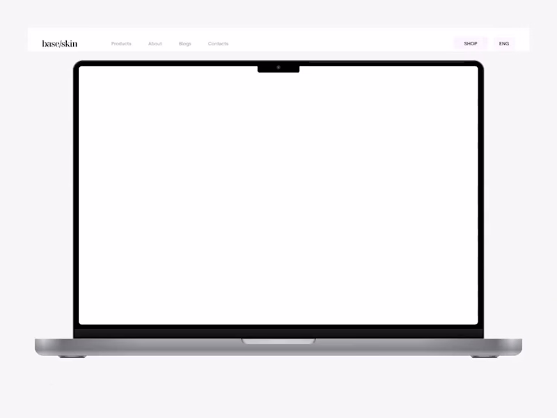 Cover image for Baseskin E-commerce Landing Page
