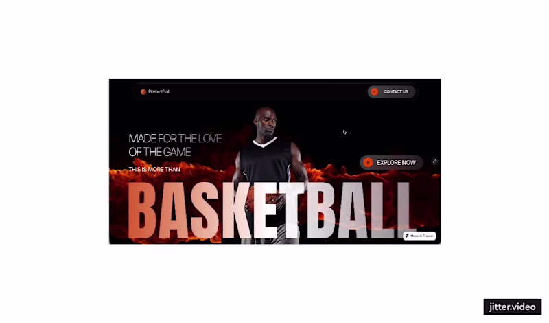 Cover image for Basketball, Figma to Framer