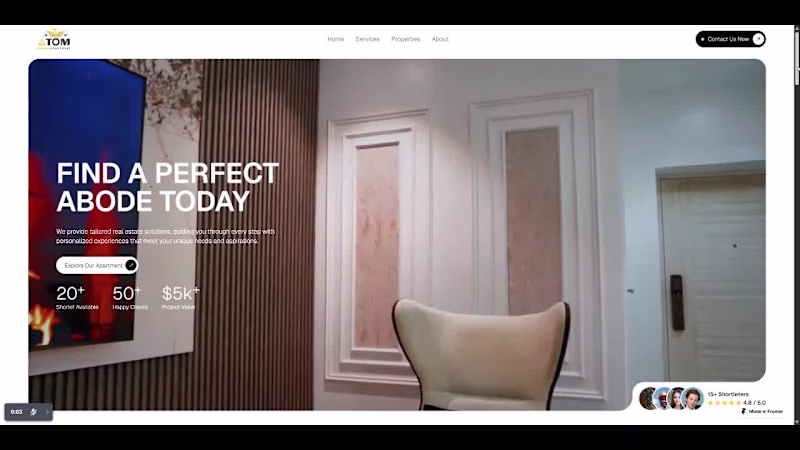 Cover image for Project Showcase with #framer for