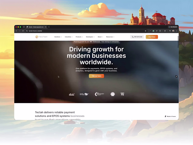 Cover image for TECTAH - Payments & EPOS Website Design