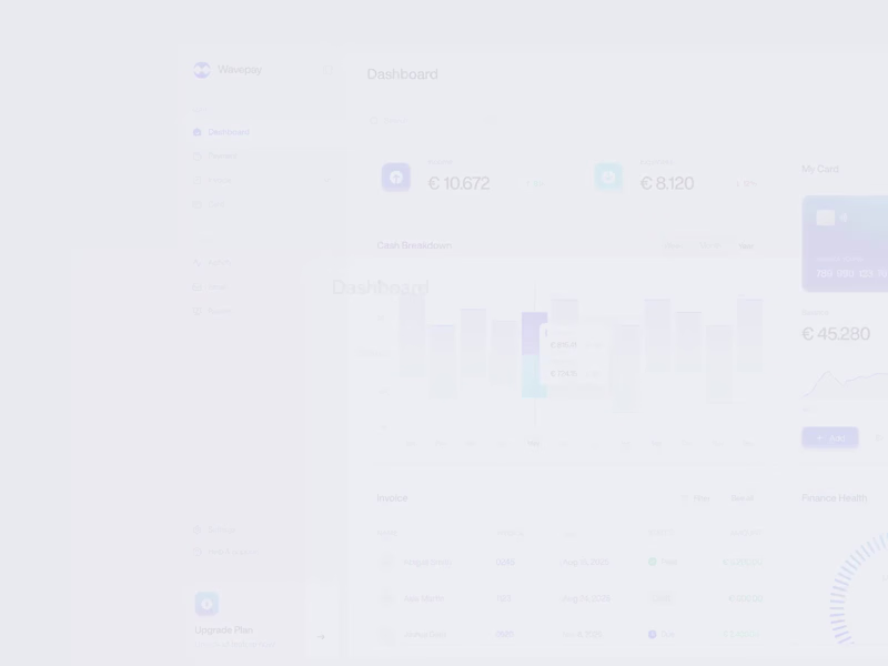 Cover image for Wavepay - Finance Dashboard