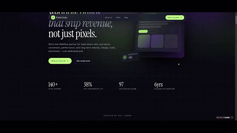 Cover image for Premium Webflow Development for SaaS Teams