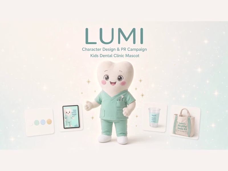 Cover image for Lumi — Character Design & PR Campaign for a Kids Dental Clinic