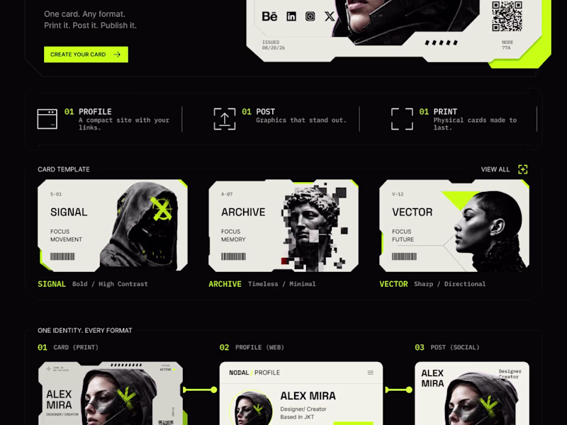 Cover image for NODAL
IDENTITY, REIMAGINED.
A modular identity system