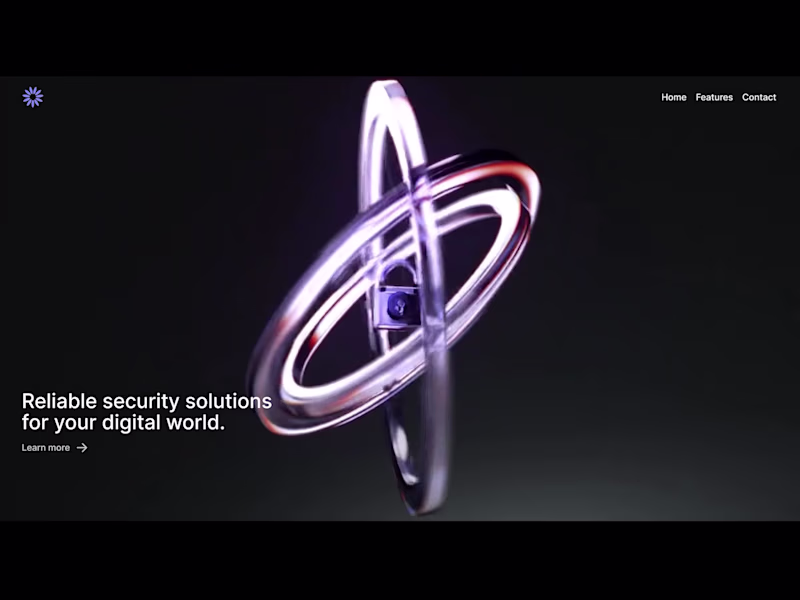 Cover image for Abstract 3D Hero Animation Project