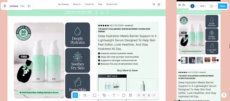 Cover image for Conversion-Focused Product Page Concept
Designed in