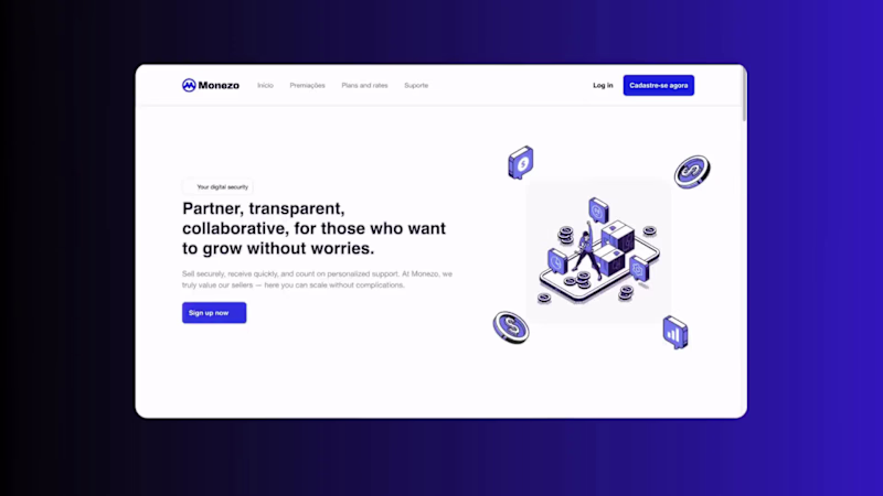 Cover image for Monezo landing page