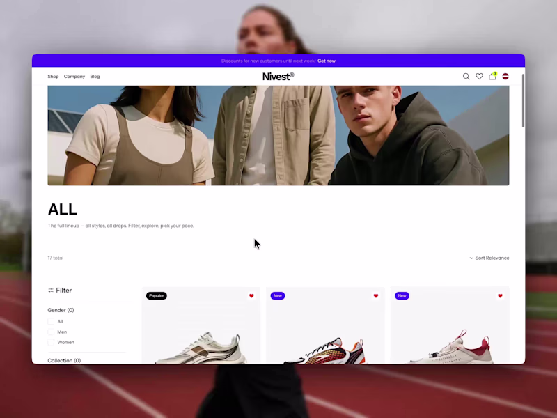 Cover image for Nivest — a Framer eCommerce