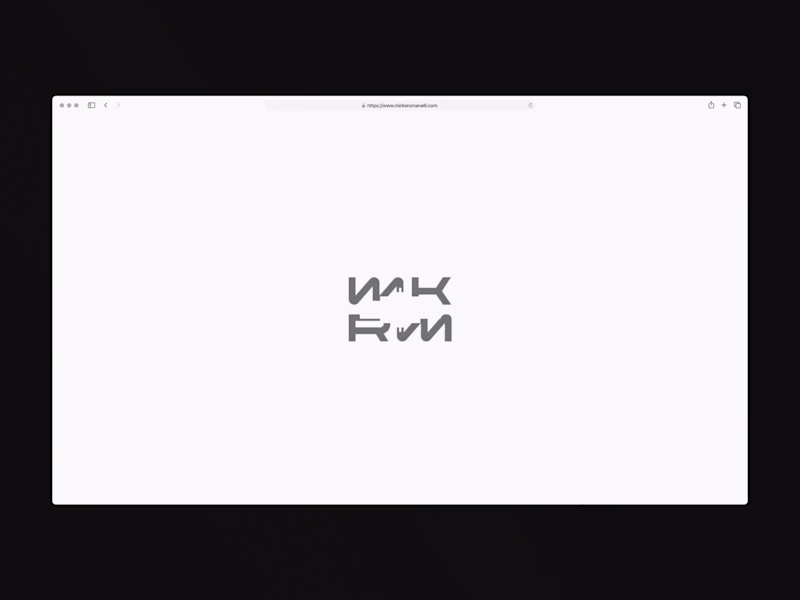 Cover image for Website for Florence-based industrial designer Mirko Romanel...