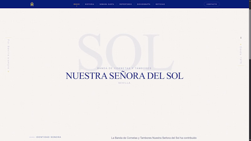 Cover image for Corporate Website for a music