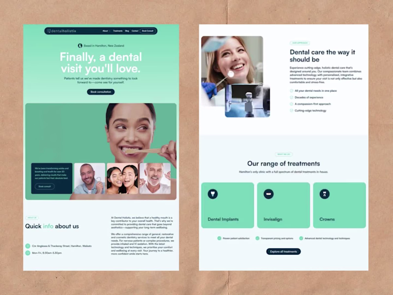 Cover image for The client needed a dental website that did more than look g...