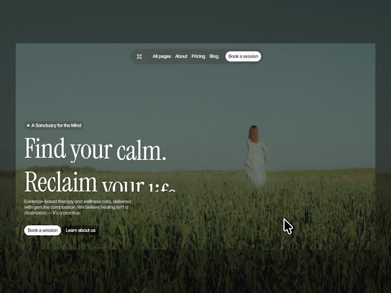 Cover image for Hero section I made for