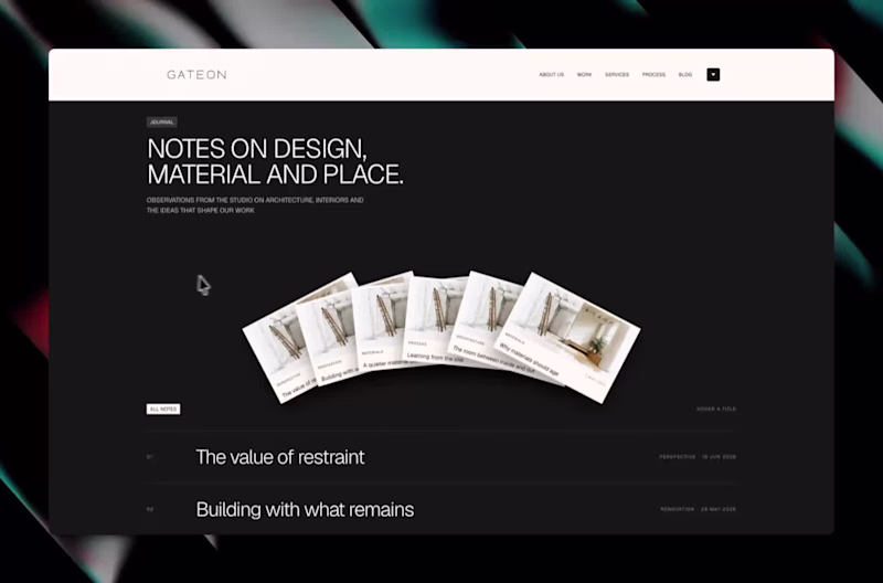 Cover image for Blog section interactions Claude + Framer