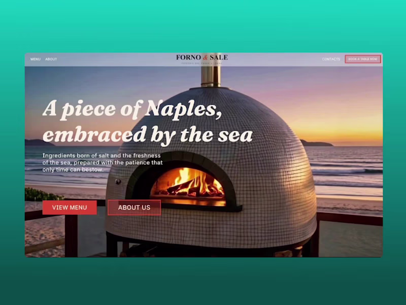 Cover image for Forno & Sale — Landing