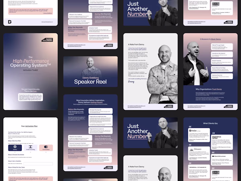Cover image for Thought Leadership Design for Danny Goldberg