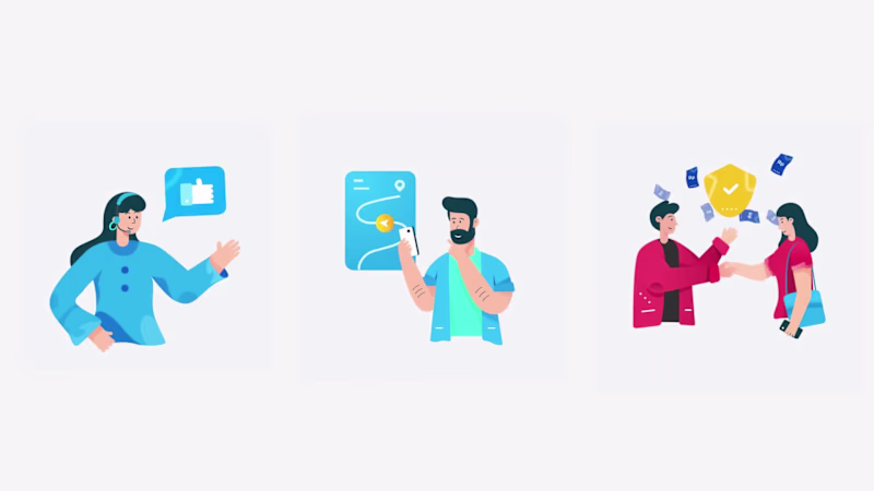 Cover image for For the Titippaket website, I designed a set of microinterac...