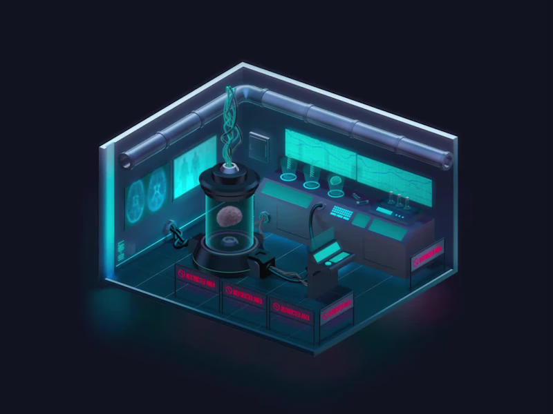 Cover image for Spline 3D Artwork - Brain Lab🧠