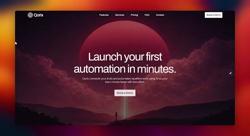 Cover image for Qorix AI Website Design and Development