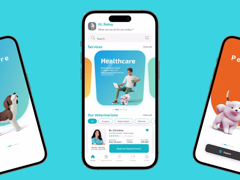 Cover image for Pet Care App - Concept Design 🐾 Pet Care App – All-in-One P...