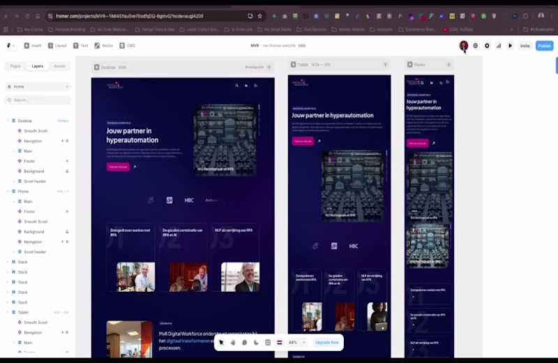 Cover image for MvR Digital Workforce | Framer Websites