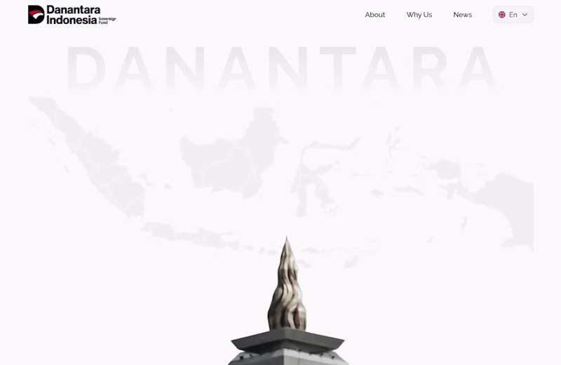 Cover image for Danantara Website Animation
