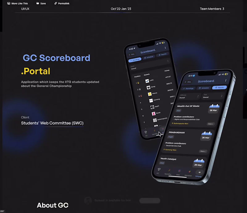 Cover image for GC Socreboard Portal App