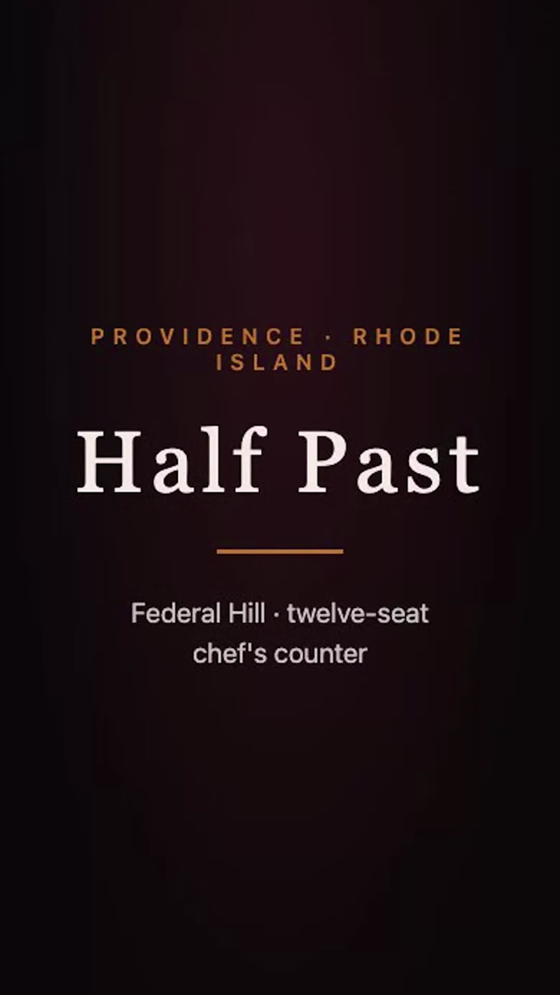 Cover image for Half Past — 12-seat chef's
