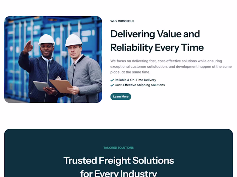 Cover image for ShipSmart Logistics Wordpress Website Design