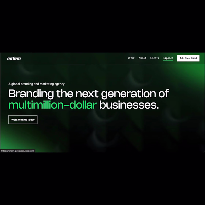 Cover image for Notam Brands Agency Website Built in Webflow