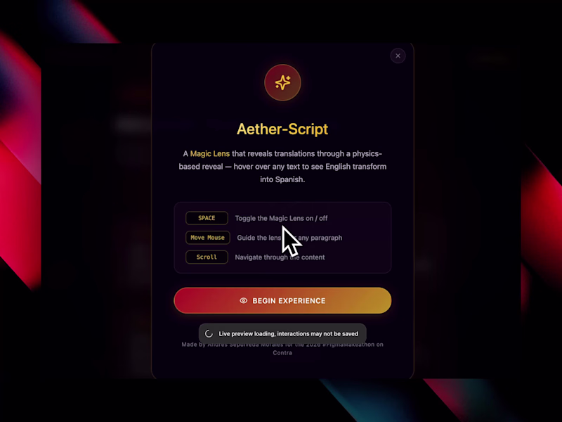 Cover image for Video walkthrough of Aetherscript for