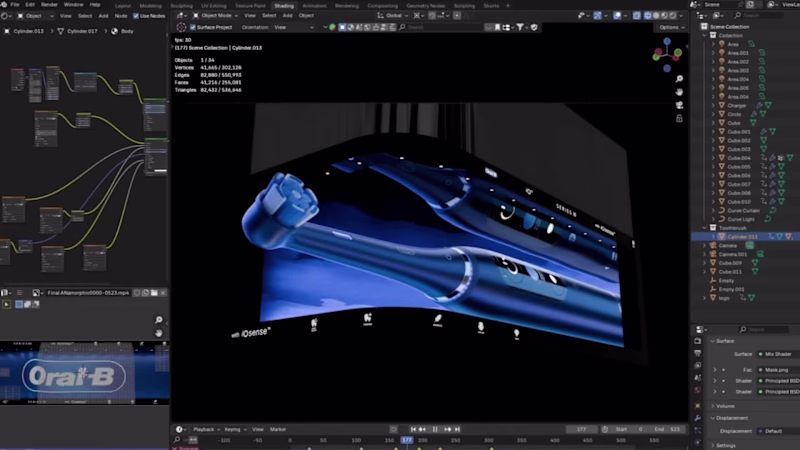 Cover image for 3D anamorphic billboard video in Blender