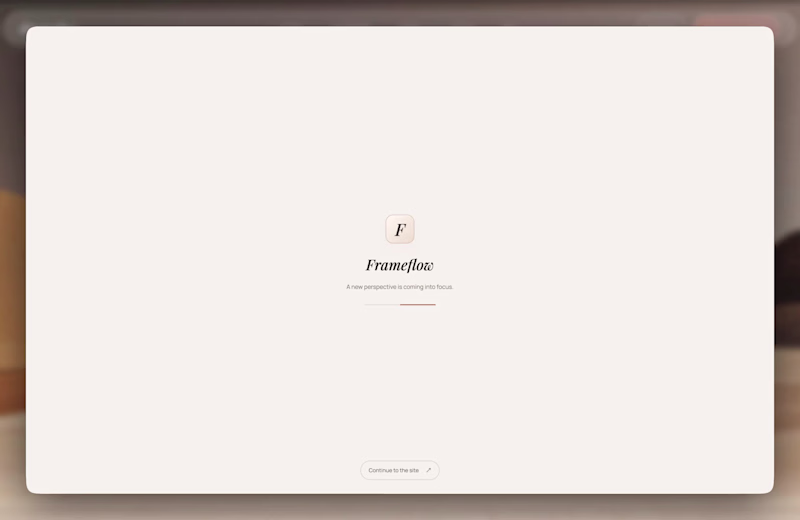 Cover image for Frameflow - Immersive Way to Present SaaS websites