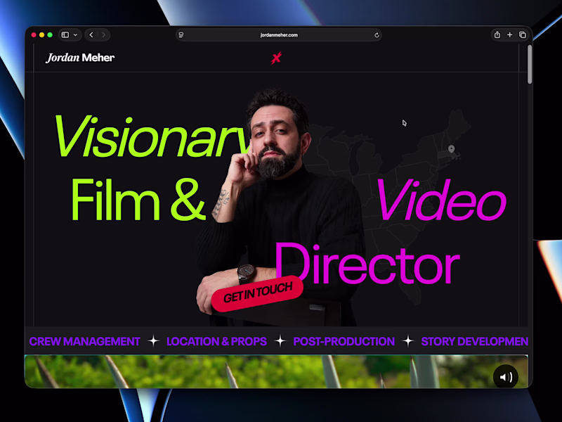Cover image for Jordan Meher – Figma Design & Webflow Development Case