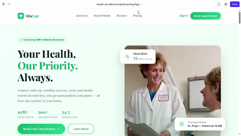 Cover image for VitaCare — Health & Wellness