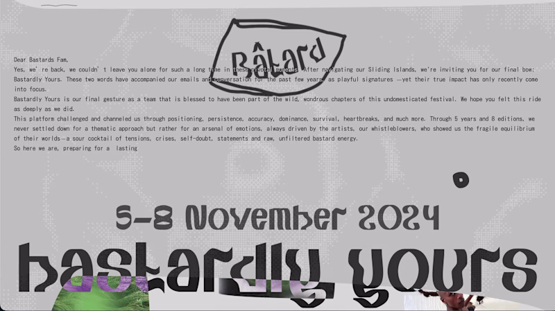 Cover image for Batard Festival website
