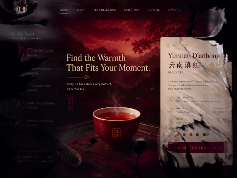 Cover image for Hongyun Tea Website Design & Development
