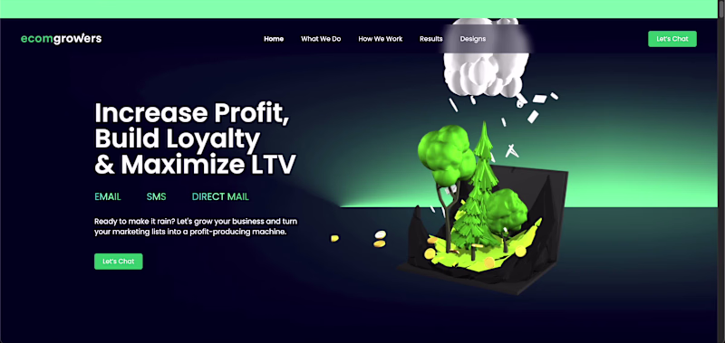 Cover image for Designed and developed the EcomGrowers website in Webflow, f...