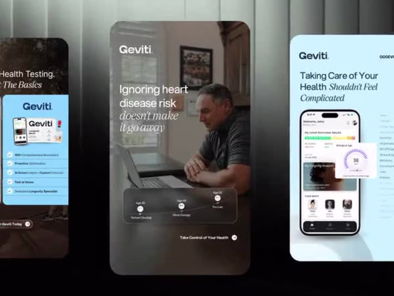 Cover image for Static Ad Campaign for Geviti (Health Optimization)