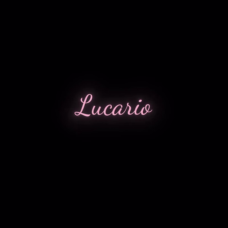 Cover image for Lucario - Logo Text Animation