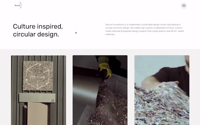 Cover image for Home | Revive Innovations | Circular Economy Design