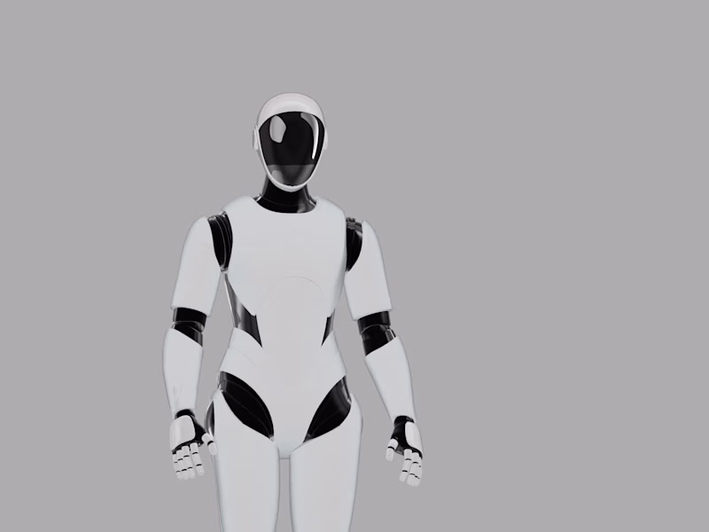 Cover image for  Project: Futuristic Humanoid Robot – Visual Asset for Tech & AI