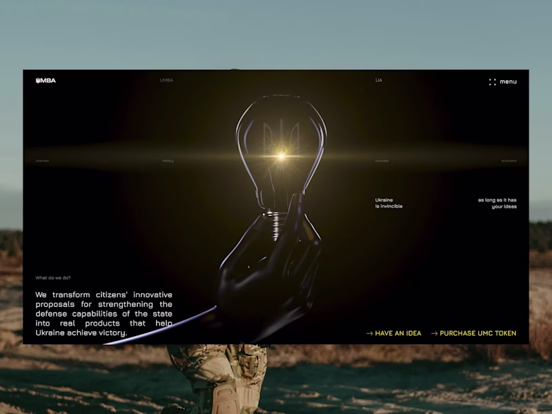 Cover image for UMBA — Award Winning Military Accelerator Website