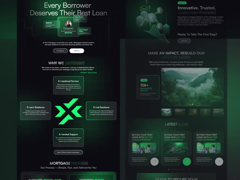 Cover image for The X Mortgage - Complete Website UI/UX project