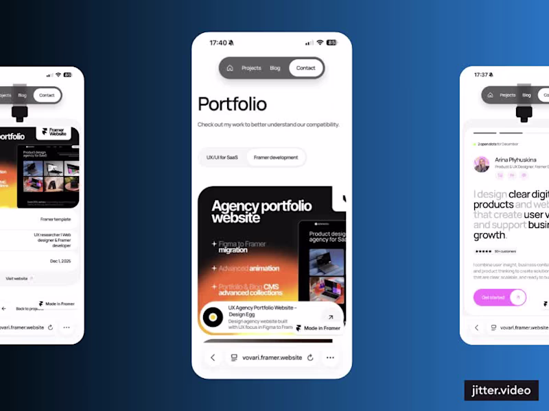 Cover image for UX Designer Portfolio Website
